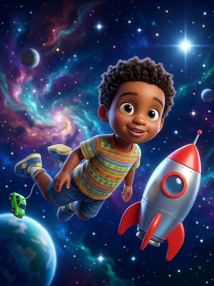 Leo walks on the moon
