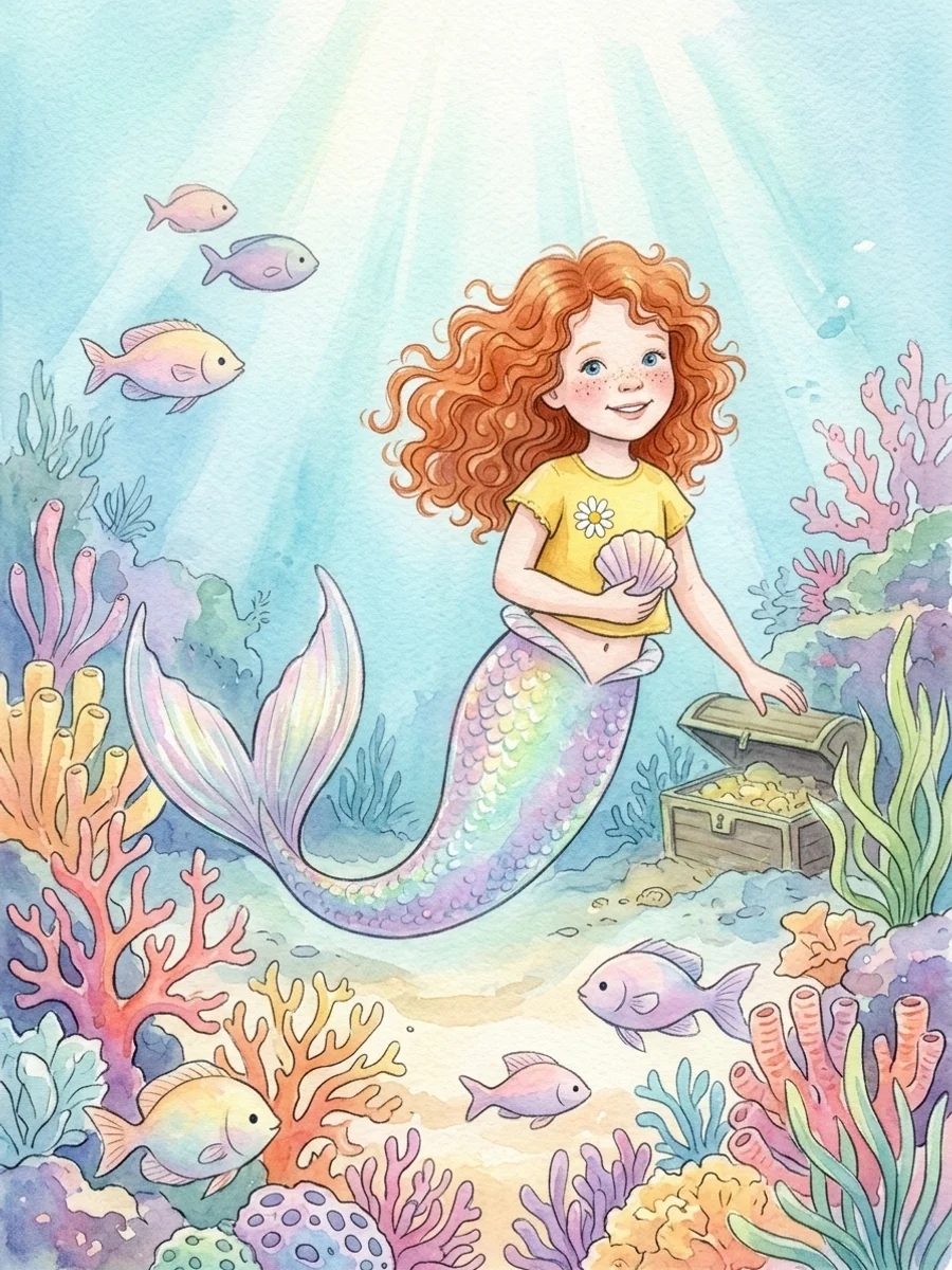 Mia under the sea