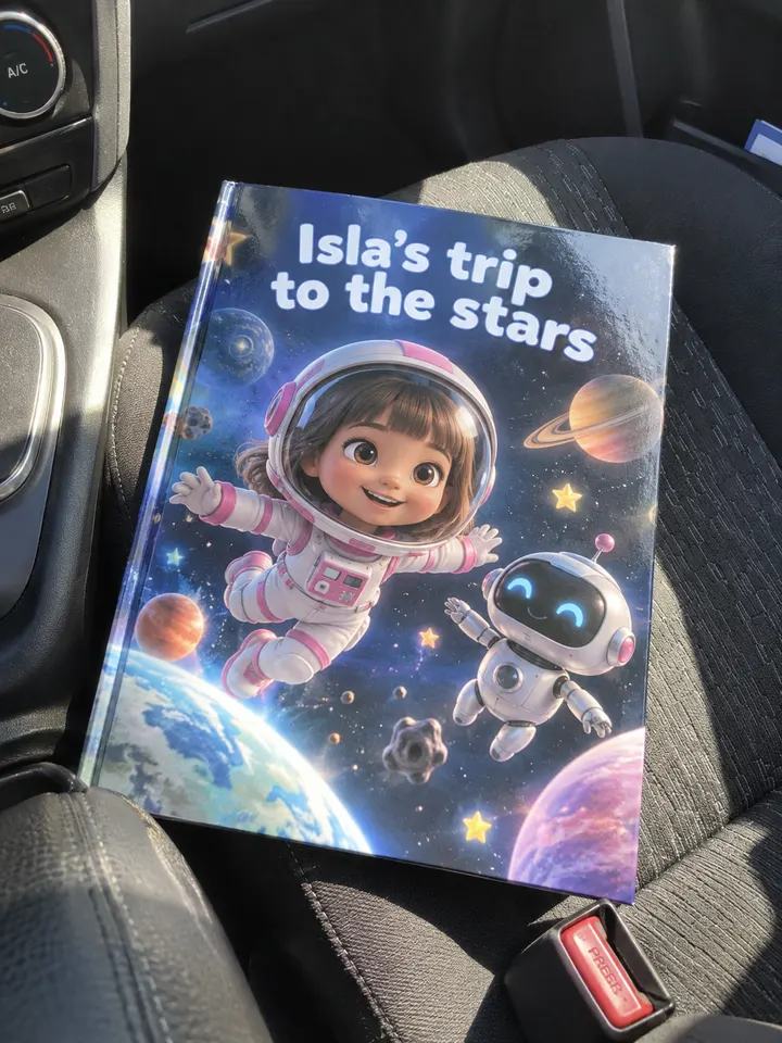 ספר ילדים מודפס: Isla's trip to the stars