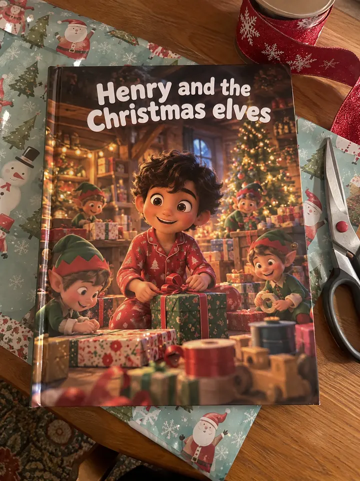 ספר ילדים מודפס: Henry and the Christmas elves